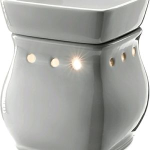 Scentsy Classic Curve Gloss Gray Warmer